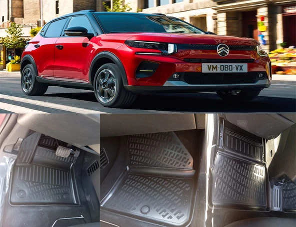 Rizline Citroen C3 EV (Elektrikli)  2024 Ve Sonrası 3D Havuzlu Paspas Siyah ürün görseli