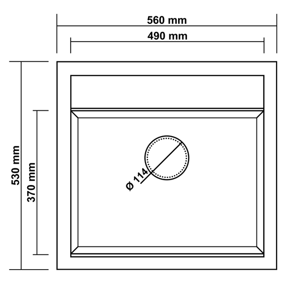 Aragonit Sh-49 Granit Eviye (Graphite Grey) - Resim 2