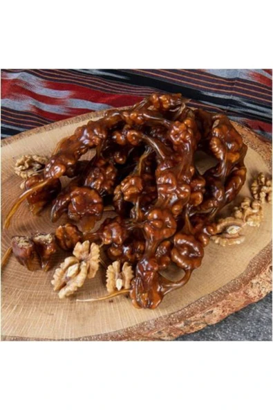 Yöresel Gaziantep Hakiki Üzüm Pekmezli Üzüm Suyu Ile Hazırlanmış Gaziantep Ceviz Sucuk 1 Kg - 2