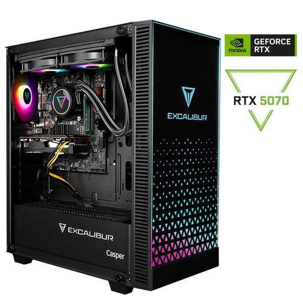 Casper Excalibur E65H.147F-DF70X-0RD Intel Core i7-14700F 32GB RAM 1TB SSD Nvidia GeForce RTX 5070 Freedos