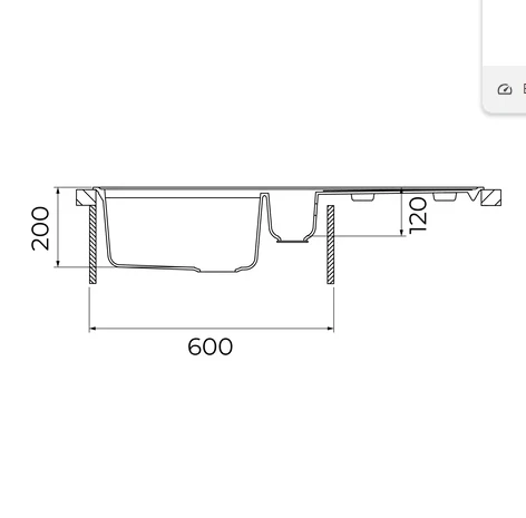 115380001-Teka Cliff 60 B-TQ 1½B 1D Siyah Granit Eviye - Resim 4