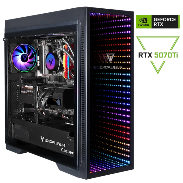Casper Excalibur E75Z.265K-EFP0X-0SE Series 2 Intel Core Ultra 7-265KF 64GB RAM 1TB SSD Nvidia GeForce RTX 5070TI Freedos