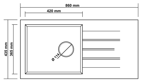 Opal Um-45 Granit Eviye Super White - Resim 2