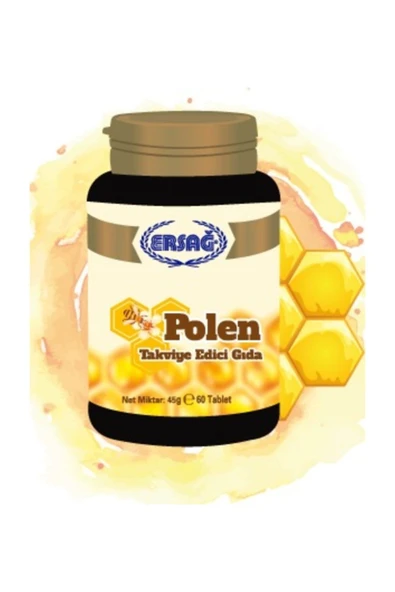 Ersağ Polen Takviye Edici Gıda ( 1 Kutu 60 Tablet 750 Mg )