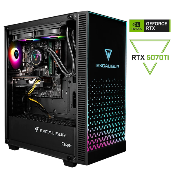 Casper Excalibur E65Z.265K-DFP0X-0RE Series 2 Intel Core Ultra 7-265KF 32GB RAM 1TB SSD Nvidia GeForce RTX 5070TI Freedos