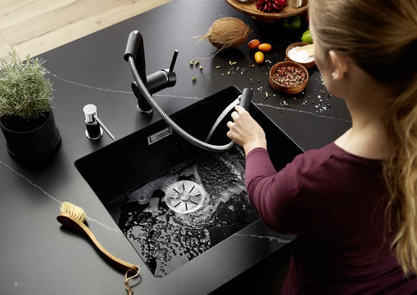 523433-Blanco Subline 500 - U Granit Eviye Kaya Gri - Resim 5