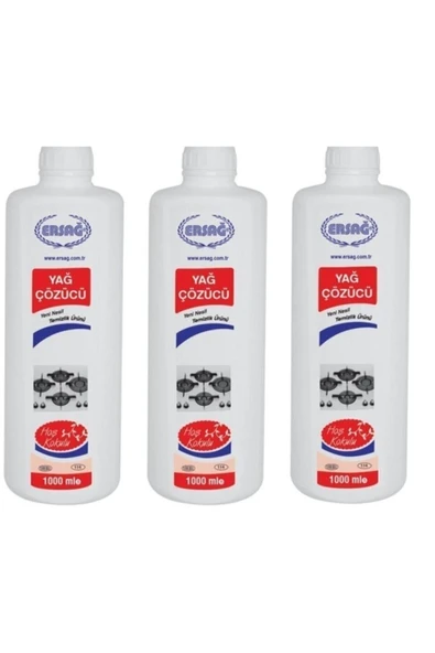 Ersağ Yağ Çözücü 1000 ml X3 Adet (bitkisel )