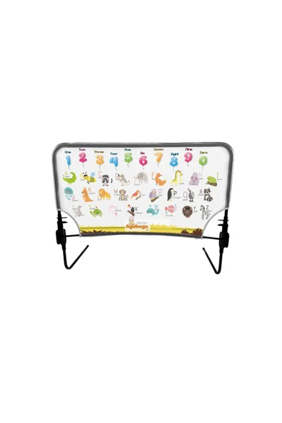 Sayılar Ve Harfler Öğretici Katlanabilir Yatak Bariyeri 90cm