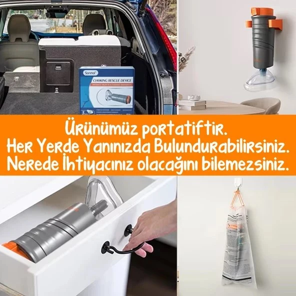 SafetyPro - Hemlik (Heimlich) Manevrası Pompası Otomatik Boğulma Kurtarma Cihazı - 4