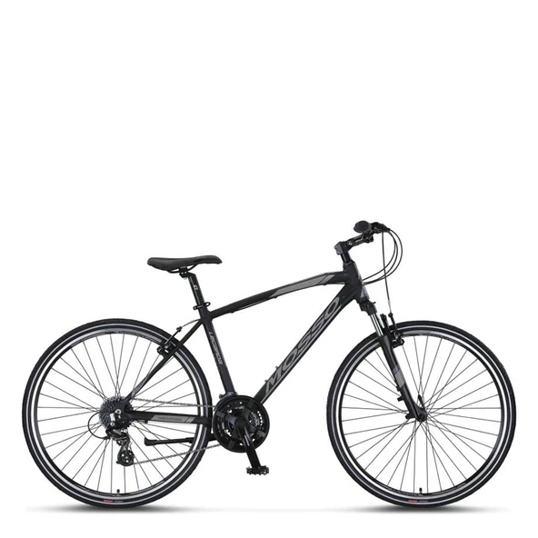 MOSSO LEGARDA-2324-MSM-V ERKEK ŞEHİR BİSİKLETİ 460H 28 JANT 24 VİTES SİYAH ANTRASİT ürün görseli 1