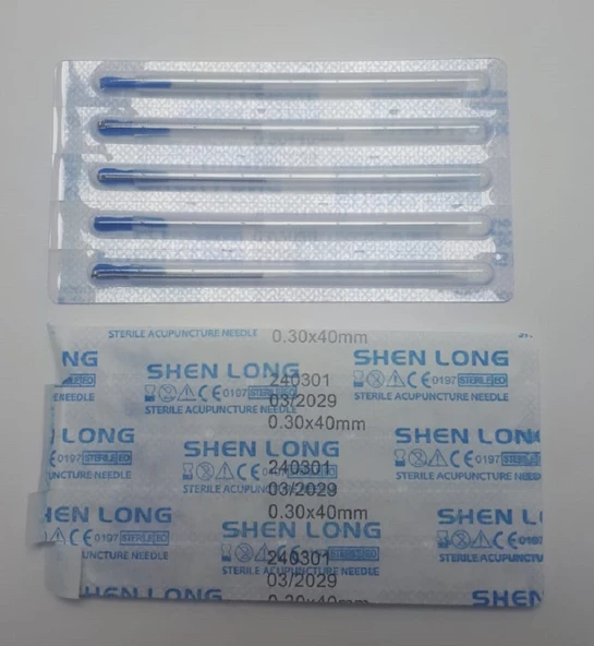 Shenlong Akupunktur İğnesi Kuru İğne 200 adet 0.30 x 40 mm - 3