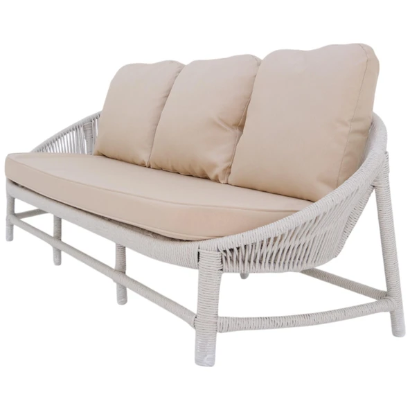 Marise | Üçlü Rattan Bahçe Oturma Grubu | 3+1+1+Sehpalı Bahçe Takımı - 11