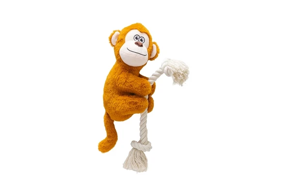 Karlıe Maymun Figürlü Peluş Evcil Hayvan Oyuncağı - 1