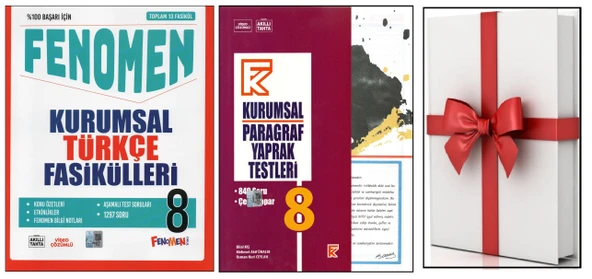 FENOMEN 8. SINIF KURUMSAL TÜRKÇE FASİKÜLLERİ + KURMAY KURUMSAL PARAGRAF YT+Y.T. İLAVELİ (3KİTAP) ürün görseli