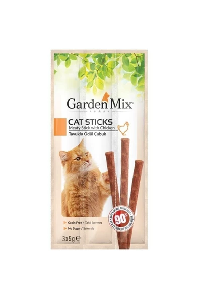 Gardenmix Tavuklu Kedi Stick Ödül 3x5gr