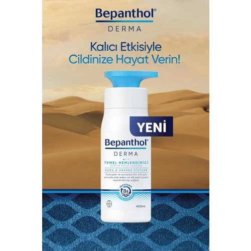 Bepanthol Derma Temel Nemlendirici Kuru Hassas Ciltler Losyon 400 ml - Resim 3