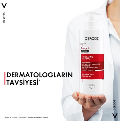 Vichy Dercos Energising Saç Dökülmesine Karşı Şampuan 400 ml - 7