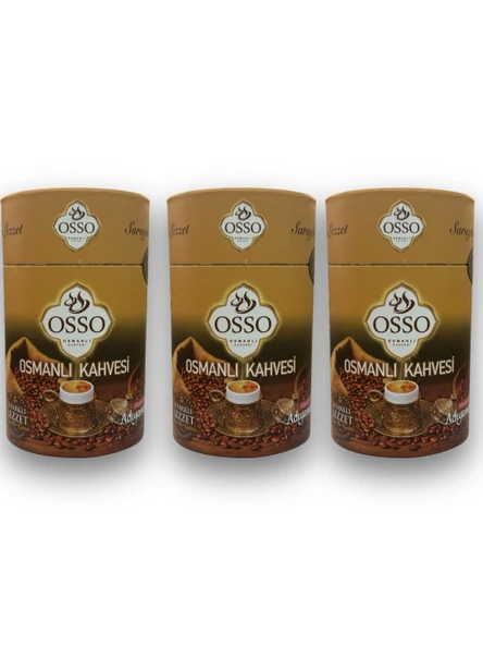 Osso 3’lü Silindir Osmanlı Kahvesi(3X200=600gr)