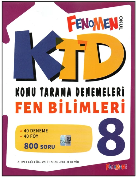 FENOMEN 8.SINIF FEN BİLİMLERİ KONU TARAMA DENEMELERİ ürün görseli 1