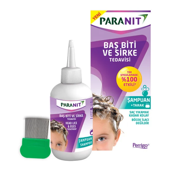 Paranit Şampuan + Tarak 100 ml ürün görseli