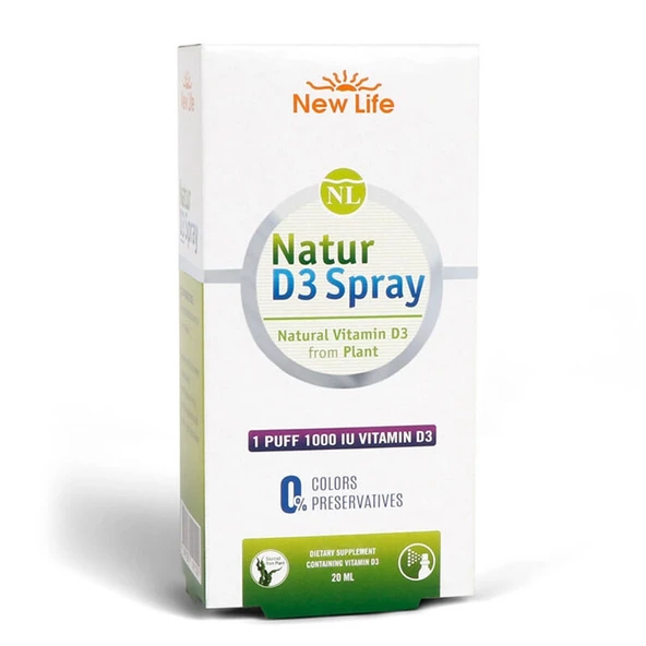 New Life Natur D3 Takviye Edici Gıda 20ml ürün görseli