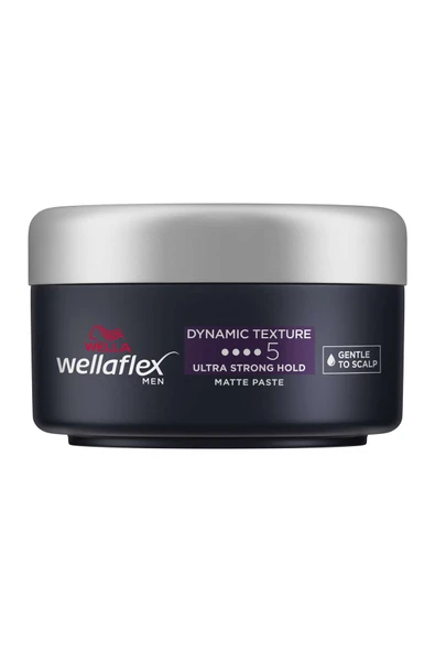 WELLA Wellaflex Saç Paste Mat Erkek Dinamik Doku & Ultra Güçlü Tutuş 75 ml