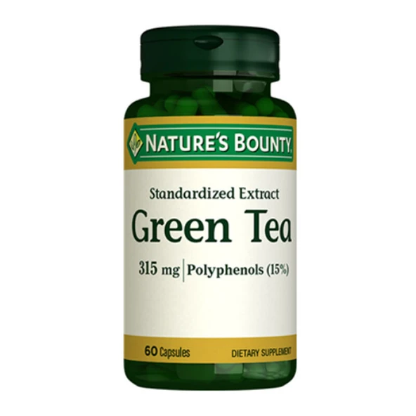 Natures Bounty Green Tea 315 mg. Takviye Edici Gıda 60 Kapsül ürün görseli