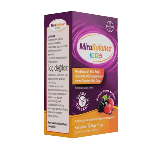 Bayer Mirabalance Kids Probiyotik 12 Saşe ürün görseli