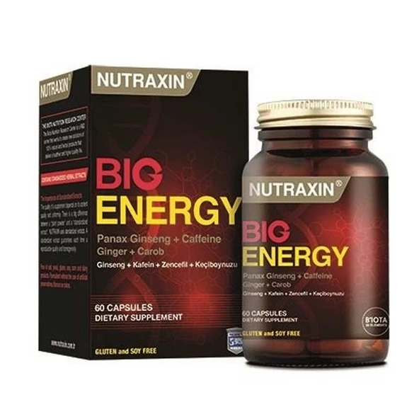 Nutraxin Big Energy Takviye Edici Gıda 60 Tablet ürün görseli