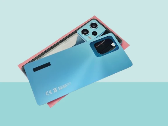 Tkgz - Xiaomi Redmi NOTE 12 PRO  - 5G -  FULL KASA Arka Kapak Batarya Kapağı - MAVİ ürün görseli 1