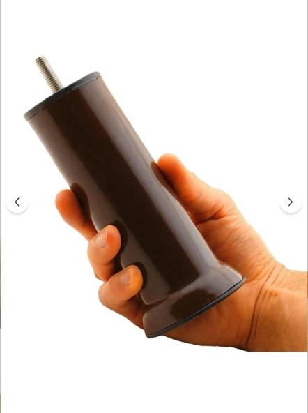 Mobilya Kanepe Baza Koltuk Çekyat Yükseltme Ayağı Ince Diş M8 kahverengi Plastik 15 Cm 4 Adet - Resim 4