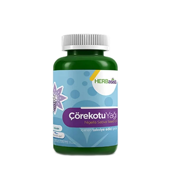 HERBasist Çörek Otu Yağı Takviye Edici Gıda 60 Kapsül ürün görseli