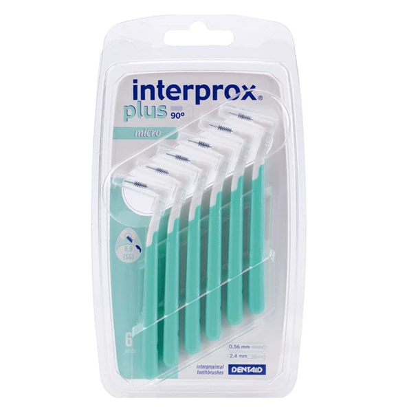 Dentaid INTERPROX Plus 2G Micro Blister 6 Adet - Yeşil - Arayüz Fırçası ürün görseli