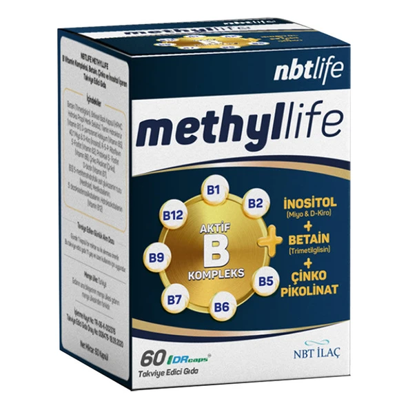 NBT İlaç Methllife Takviye Edici Gıda 60 Kapsül ürün görseli