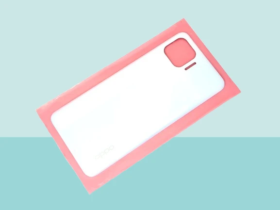 Tkgz - Oppo Reno 4 Lite Arka Kapak Batarya Kapağı - BEYAZ ürün görseli 1