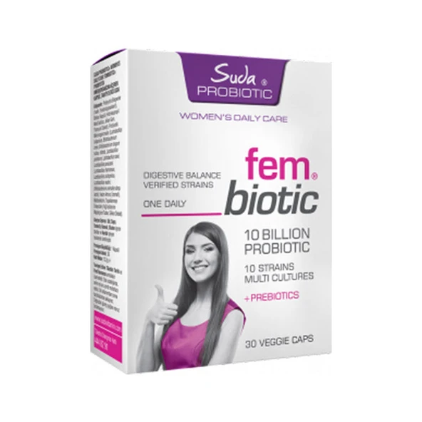 Suda Vitamin Probiotic Womens Daily Care Probiotics 30 Kapsül ürün görseli