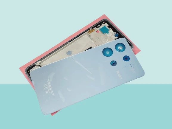 Tkgz - Xiaomi Redmi NOTE 13 - 4G -  FULL KASA Arka Kapak Batarya Kapağı - MAVİ ürün görseli 1