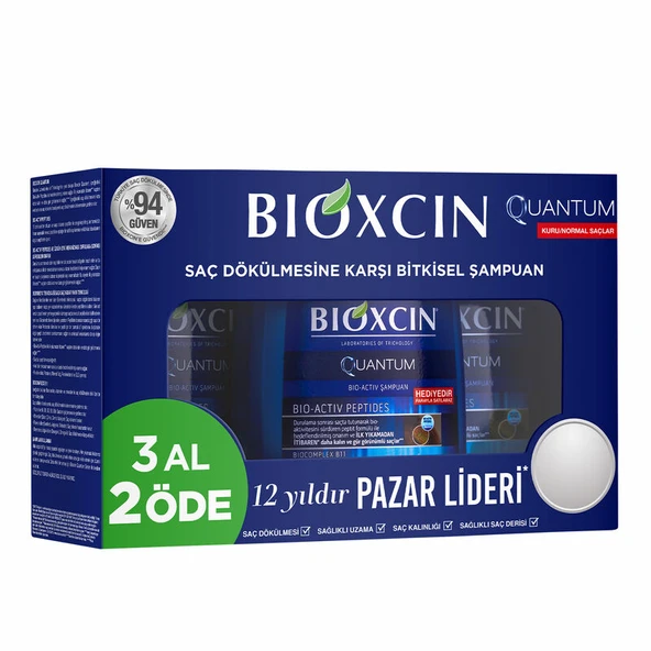 Bioxcin Quantum Şampuan 3al 2öde (Kuru-Normal Saçlar) ürün görseli