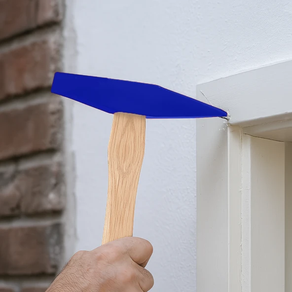 200gr Profesyonel Ahşap Saplı Çift Taraf Çekiç 9 cm Çelik Baş Ergonomik Çakma İnce İşçilik Dayanıklı - 4