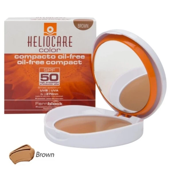 Heliocare Color SPF 50 Oil Free Compact 10 gr - Brown ürün görseli