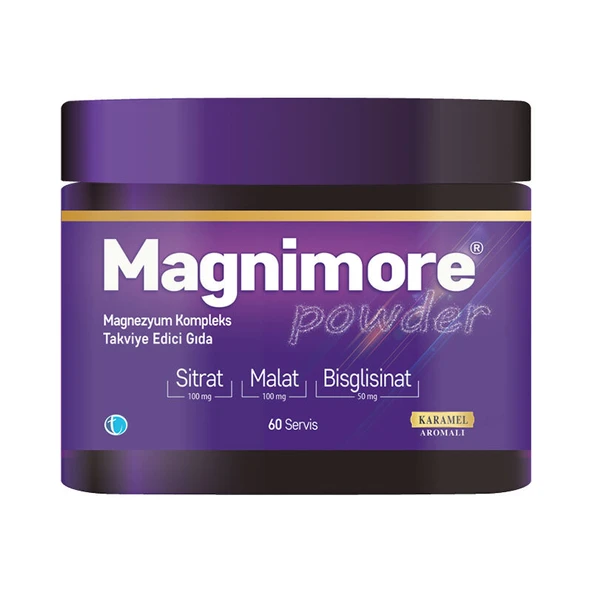 Magnimore Powder Magnezyum Kompleks İçeren Takviye Edici Gıda 118 gr - 60 Ölçek ürün görseli