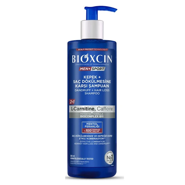 Bioxcin Men Sport Kepe ve Saç Dökülmesine Karşı Şampuan 500 ml ürün görseli