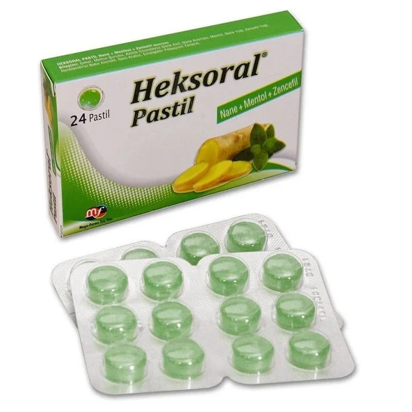 Heksoral Pastil Nane+ Mentol+ Zencefil 24 Adet ürün görseli