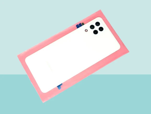 Tkgz - Samsung Galaxy A22 (4G) Arka Kapak Batarya Kapağı - BEYAZ - FULL LENSLİ ürün görseli 1