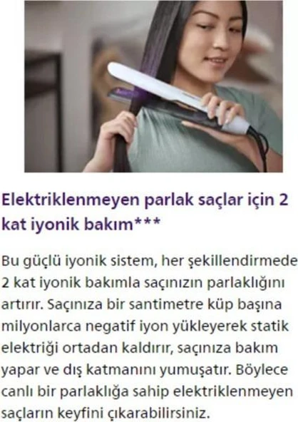 Philips 5000 Series BHS520/00 İyonlu Seramik Saç Düzleştirici - 2