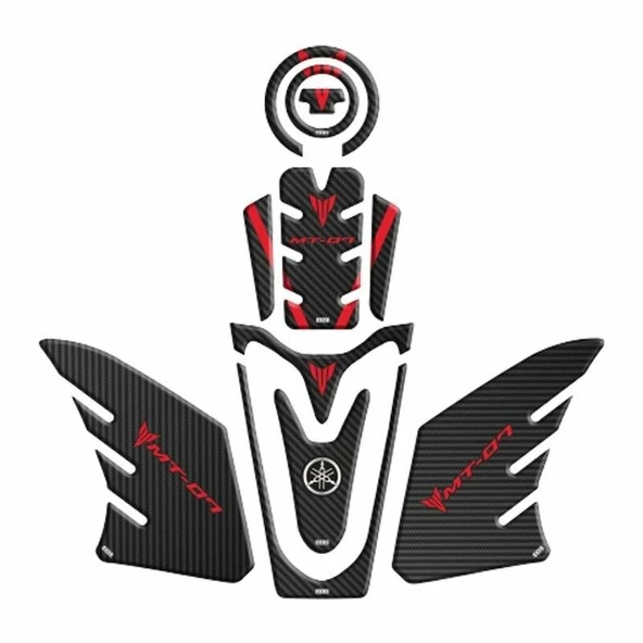 YAMAHA MT07 2021 - 2024 UYUMLU TANK PAD SET ürün görseli