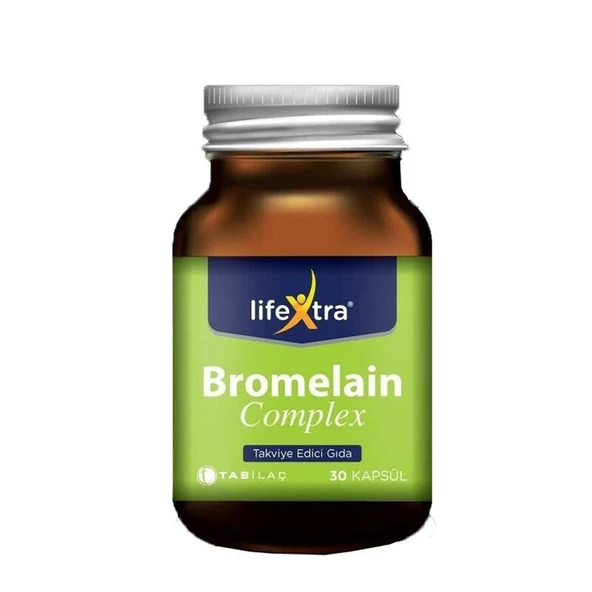 LifeXtra Bromelain Complex Takviye Edici Gıda 30 Kapsül ürün görseli