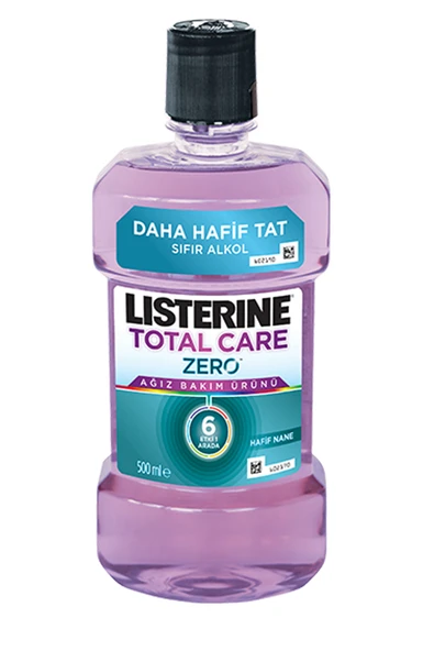 Listerine Total Care Zero Hafif Nane Ağız Bakım Ürünü 500 ml - 1