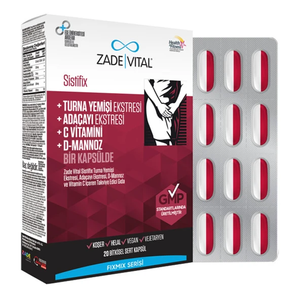 Zade Vital Sistifix Takviye Edici Gıda 20 Kapsül ürün görseli