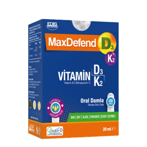 MaxDefend Oral Damla Takviye Edici Gıda 20 ml ürün görseli